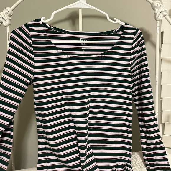 Gap scoop next tight striped long sleeve - Picture 1 of 3